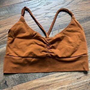 ~*~ Una Pluma Organic Bralette Caramel M ~*~
